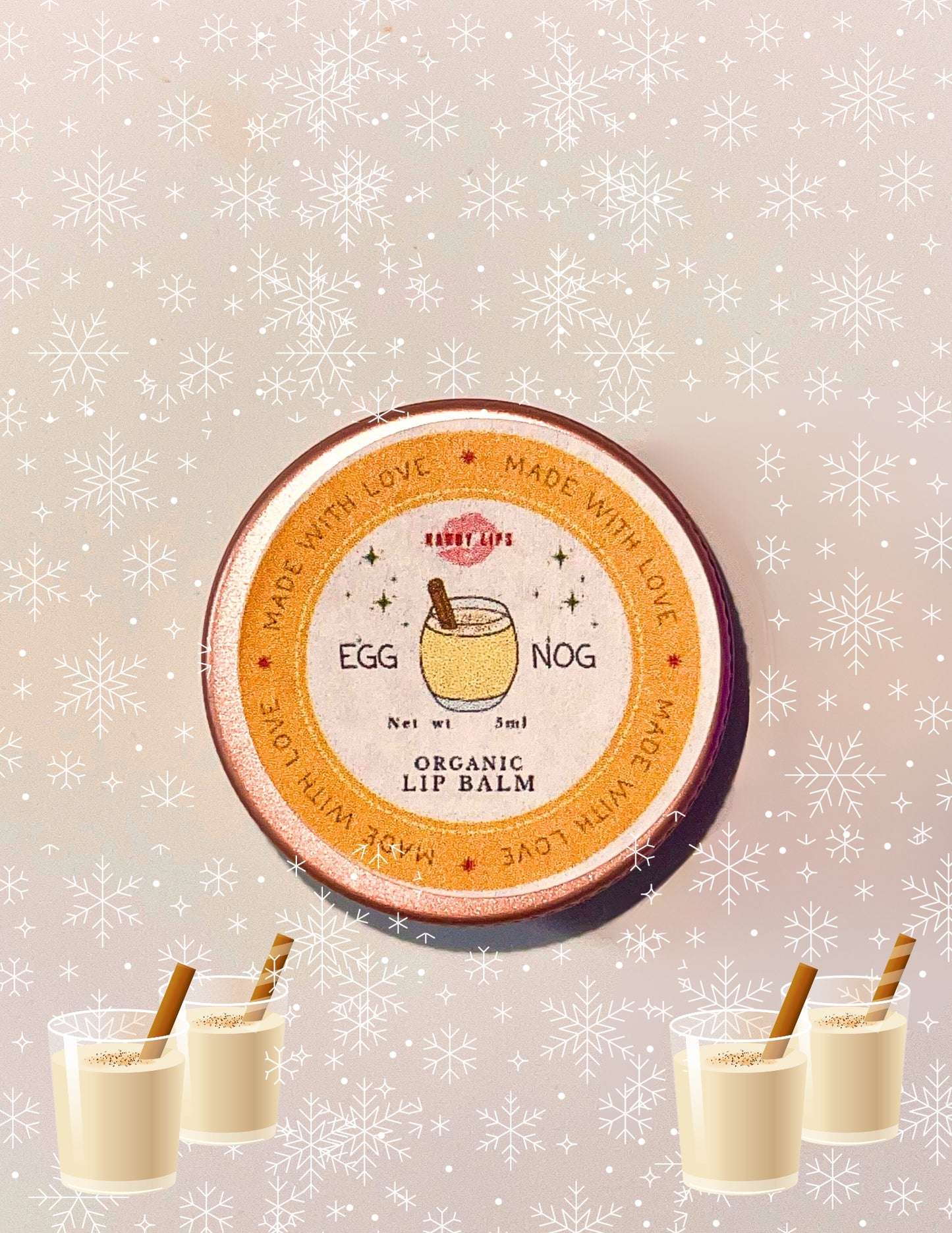 ORGANIC EGG NOG SCENTED LIP BALM