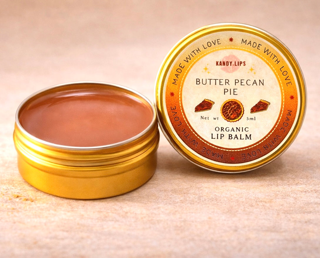 ORGANIC BUTTER PECAN PIE SCENTED LIP BALM