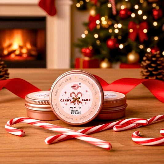 ORGANIC CANDY CANE SCENTED LIP BALM