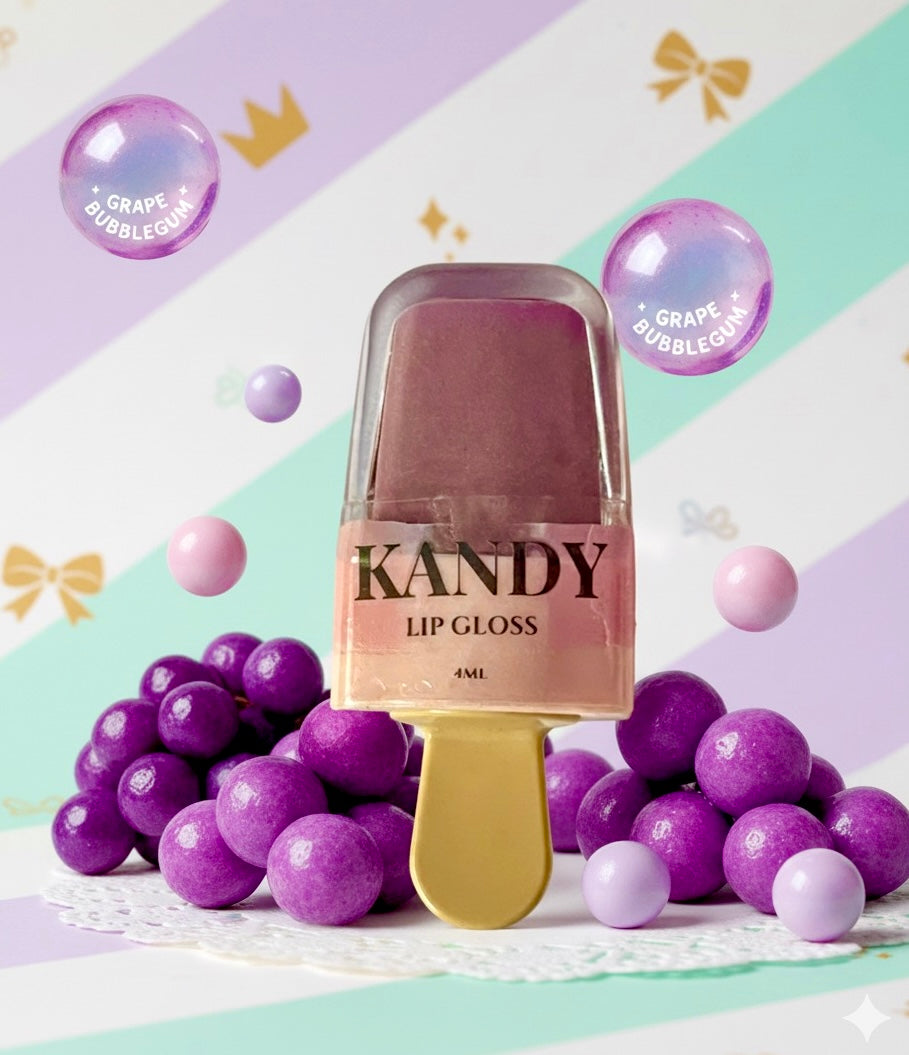 ORGANIC GRAPE BUBBLE GUM LIP GLOSS