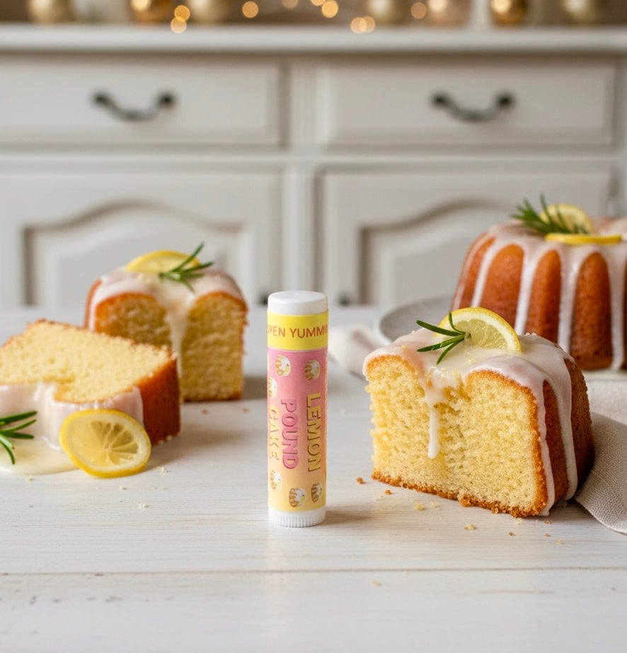 ORGANIC LEMON POUND CAKE SCENTED LIP BALM