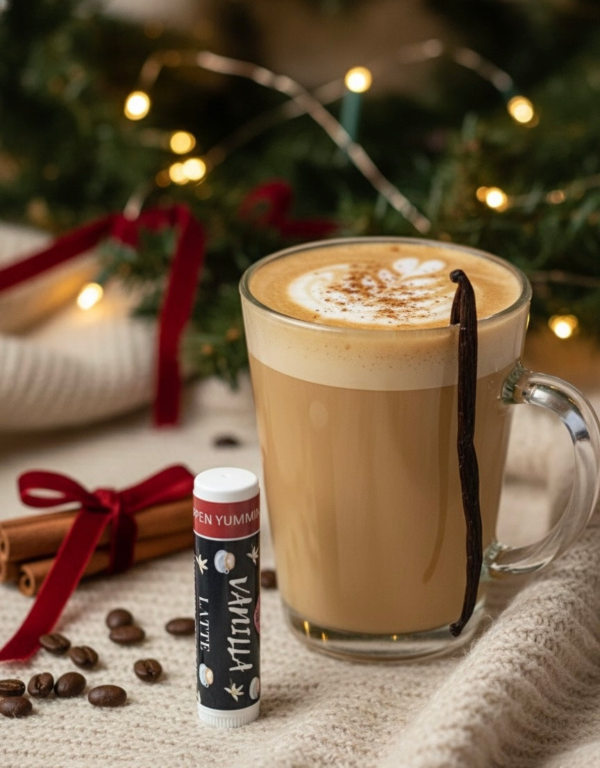 ORGANIC VANILLA LATTE SCENTED LIP BALM